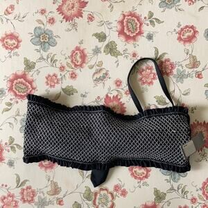 Chelsea 28 Black & White Bikini Top, Size M
